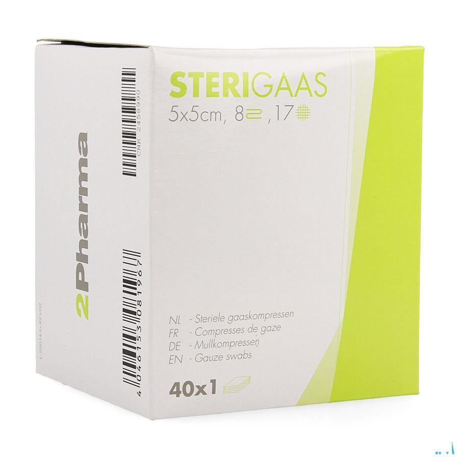 Sterigaas Kompres Steriel 8l 5,0x 5,0cm 40x1