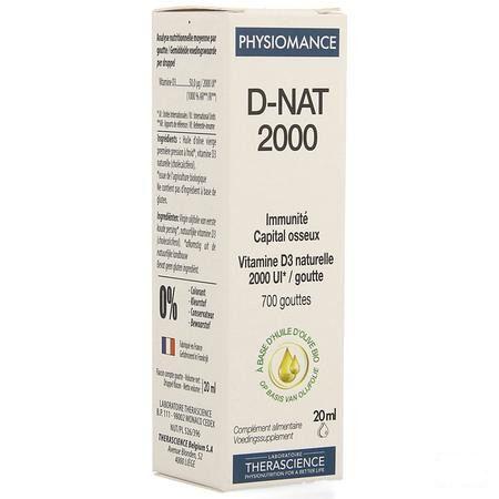 D-Nat 2000 Flacon Gouttes 20 Ml Physiomance PHY341  -  Therascience