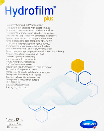 Hydrofilm Plus 10X12,0Cm 25 6857760  -  Hartmann