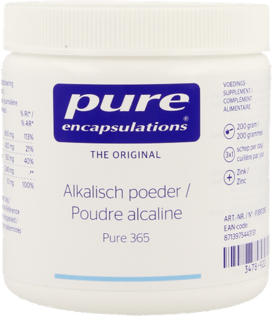 Pure Encapsulations Alkalisch Poeder 200 gr  -  Nestle