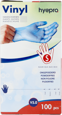 Pharmex Handschoenen Blauw Vinyl S Poedervrij 100