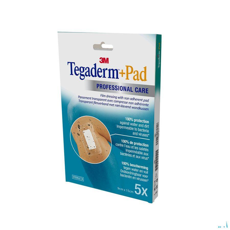 Tegaderm + Pad 3m Transp Steril 9cmx15cm 5 3589p  -  3M