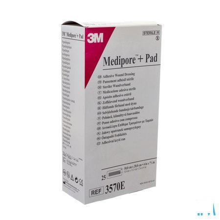 Medipore + Pad 3m 10x20,0cm 25 3570e  -  3M