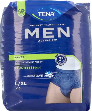 Tena Men Active Fit Pants Plus Blauw L/Xl10 772610