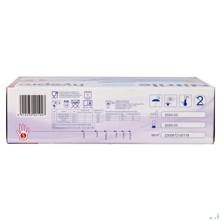 Pharmex Handschoenen Blauw Nitril S Poedervrij 100 Pharmex Handschoenen Blauw Nitril S Poedervrij 100