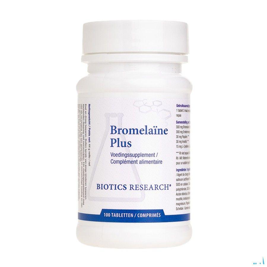 Biotics Bromelaïne Plus 100 tabletten  -  Energetica Natura
