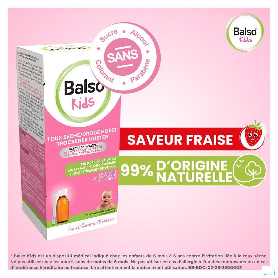 Balso Kids Hoestsiroop Z/Suiker 125ml + Pipet
