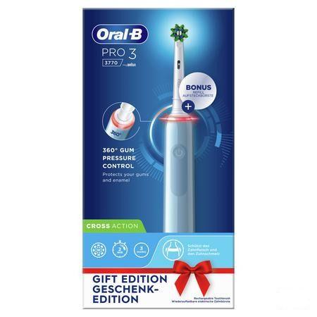 Oral-B Pro3 3770 Blue Eb50Rb+Eb60 + 2 Pin Box