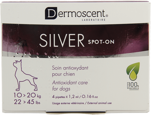 Dermoscent Silver Spot et. Hond 10-20kg 4x1,2 ml 