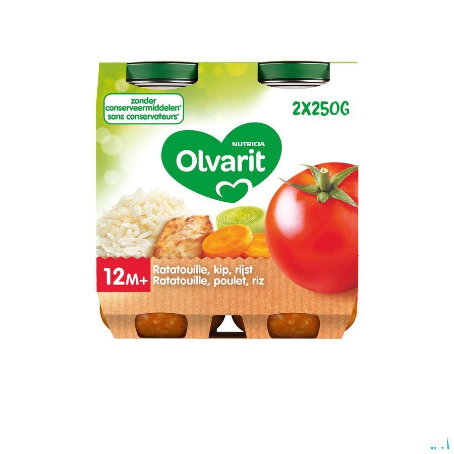 Olvarit Ratatouille Poulet Riz 2x250 gr 12m01  -  Nutricia