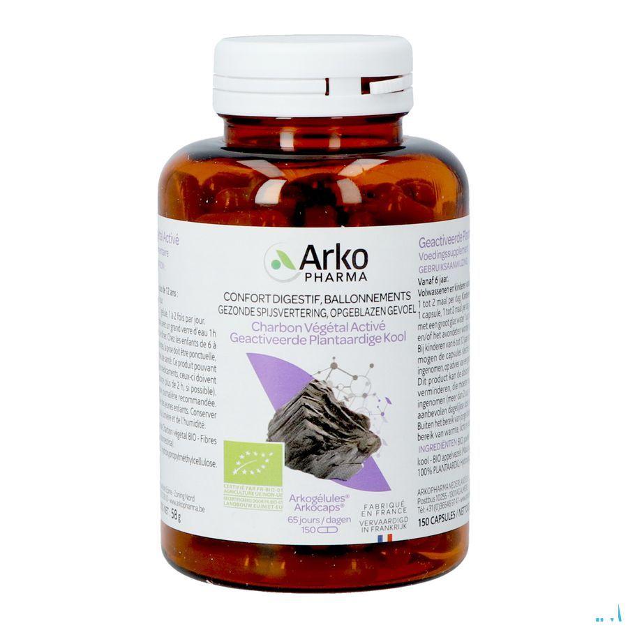 Arkocaps Plantaardig Kool Capsule 150  -  Arkopharma