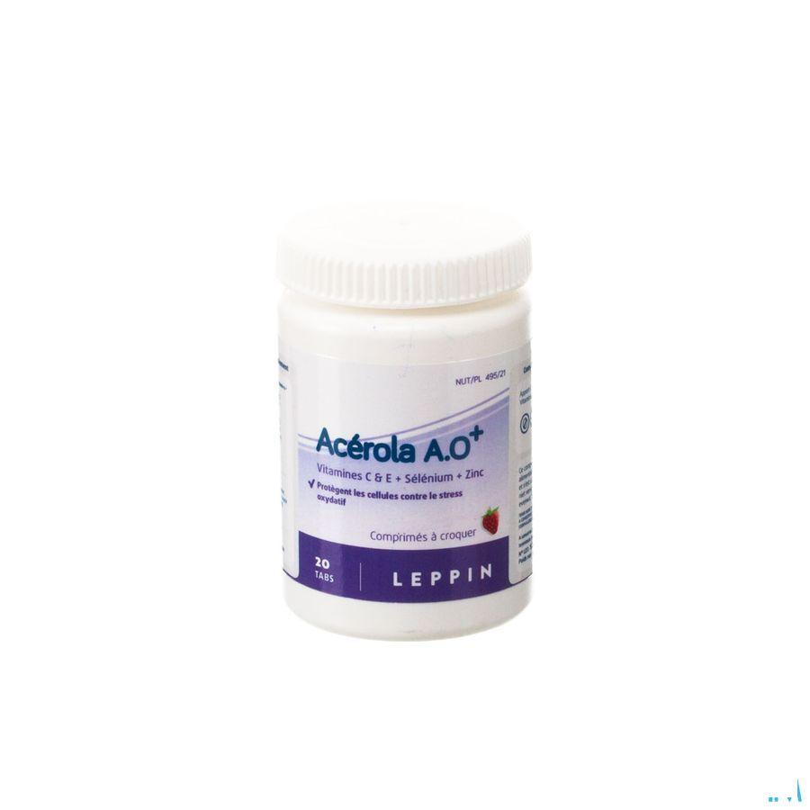 Leppin Acerola Ao Plus Aardbei Kauwtabletten 20  -  Lepivits