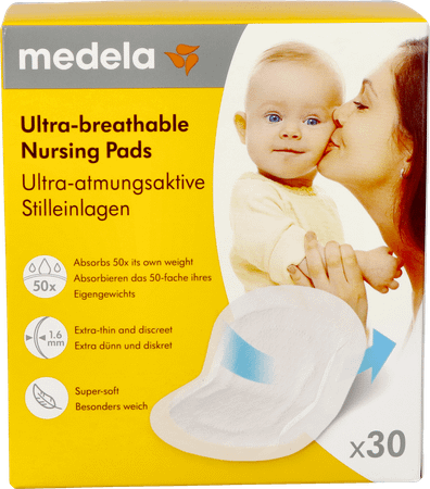 Medela Ultra Ademende Zoogkompressen 30