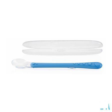 Nuby Zachte Voedingslepel Silicone Blauw 6m +   -  New Valmar