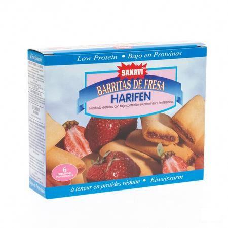 Sanavi Harifen Biscuit Fourre Fraise 6x25 gr 4639