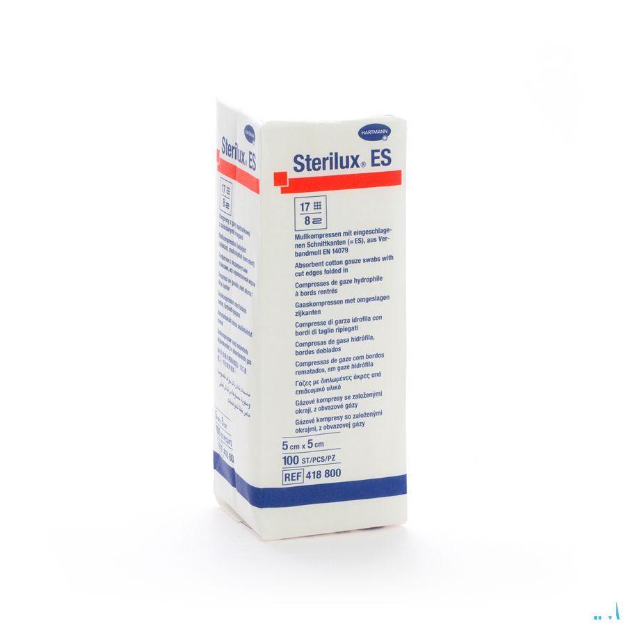 Sterilux Es 5x5cm 8l.nst. 100 P/s  -  Hartmann
