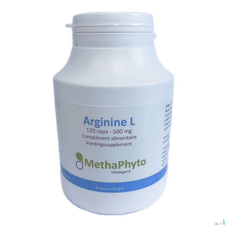 Arginine L 500 mg 120 Capsule Hildegard  -  Methaphyto