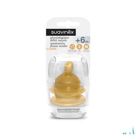 Suavinex Teets Zuigspeen Latex Anat. 2 Medium 2